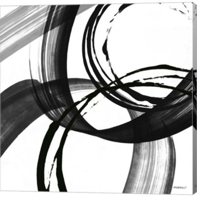Great Art Now Black and White Pop II by Dan Meneely 24-Inch x 24-Inch Canvas Wall Art