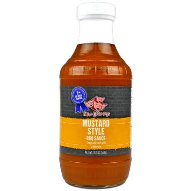 Three Little Pigs Mustard Style BBQ Sauce 19.7 Oz Championship Rated Recipe. View a larger version of this product image.