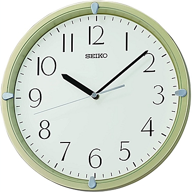 Seiko 12" Kuota Wall Clock, Gold. View a larger version of this product image.