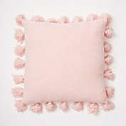 Dormify Chenille Knit Tassel Throw Pillow 20" x 20" Pink