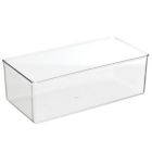 Alternate image 0 for mDesign Plastic Drawer Organizer Bin for Closets - Clear