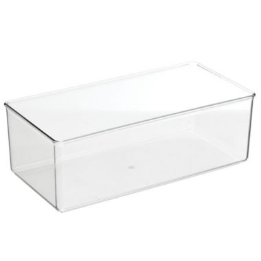 mDesign Plastic Drawer Organizer Bin for Closets - Clear. View a larger version of this product image.