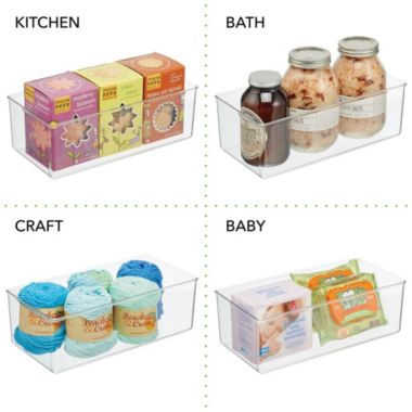mDesign Plastic Drawer Organizer Bin for Closets - Clear. View a larger version of this product image.