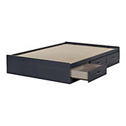 South Shore South Shore Ulysses Full Mates Bed (54&#39;&#39;) With 3 Drawers - Blueberry