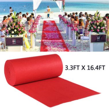 Kitcheniva Red Carpet Runner 16ft x 3.3ft Aisle Runner. View a larger version of this product image.