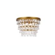 Elegant Lighting Nordic 3 lights brass flush mount