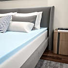Alternate image 1 for Emma + Oliver 2&quot; Cool Gel Infused Cooling Memory Foam Mattress Topper - Queen