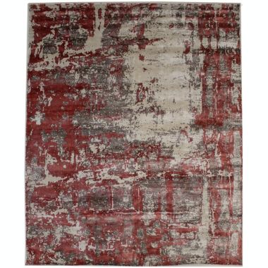 Distressed Abstract Modern 8X10 Hand-Loomed Rug. View a larger version of this product image.