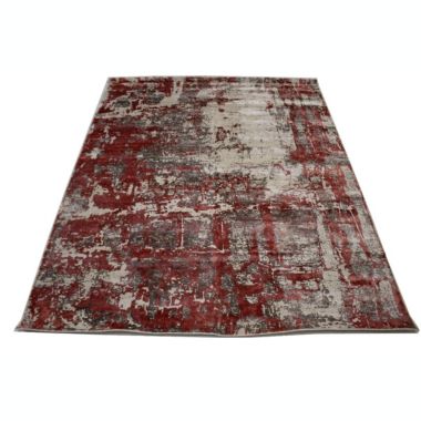 Distressed Abstract Modern 8X10 Hand-Loomed Rug. View a larger version of this product image.