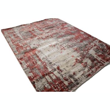 Distressed Abstract Modern 8X10 Hand-Loomed Rug. View a larger version of this product image.