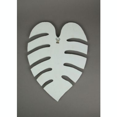 Things2Die4 Set of 3 Tropical Leaf Hand Carved Wood Sculptures Wall Hanging Plaque Art Decor. View a larger version of this product image.