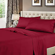 US Size Pima Cotton 1000 TC Burgundy Stripe Extra PKT Details about   Only Fitted Sheet 