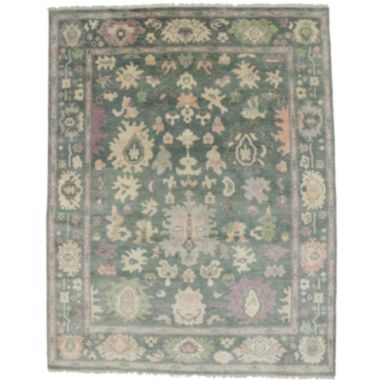 Floral Colorfast 8X10 Oushak Chobi Oriental Rug. View a larger version of this product image.