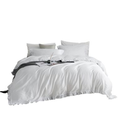 Dolce Mela Home Decorative Dm807K King Size 6 Piece Duvet Cover Set Ruffled Bedding 100% Cotton. View a larger version of this product image.