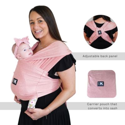 Baby K&#39;tan Pre-Wrapped Ready To Wear Baby Carrier  Active Heather Coral Yoga S