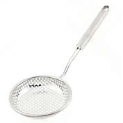 Unique Bargains Flat Head Ladle Strainer Kitchen Utensil 13" Length, Professional Oil Spider Strainer with Non-slip Handle for Draining & Frying, Kitchen Cooking Colander Spoon Utensil for Daily Use