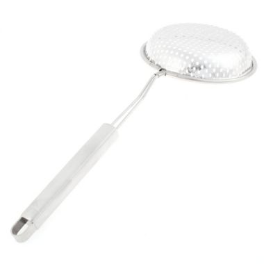 Unique Bargains Flat Head Ladle Strainer Kitchen Utensil 13" Length, Professional Oil Spider Strainer with Non-slip Handle for Draining & Frying, Kitchen Cooking Colander Spoon Utensil for Daily Use. View a larger version of this product image.