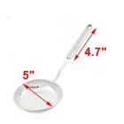 Alternate image 2 for Unique Bargains Flat Head Ladle Strainer Kitchen Utensil 13" Length, Professional Oil Spider Strainer with Non-slip Handle for Draining & Frying, Kitchen Cooking Colander Spoon Utensil for Daily Use