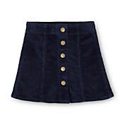 Hope & Henry Girls&#39; A-Line Snap Front Skirt (Navy Corduroy, 4)