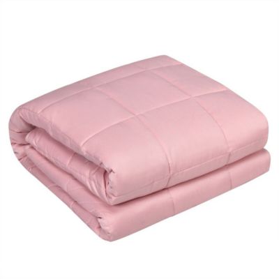 Slickblue 10 lbs 41 x60 Inch Premium Cooling Heavy Weighted Blanket-Pink