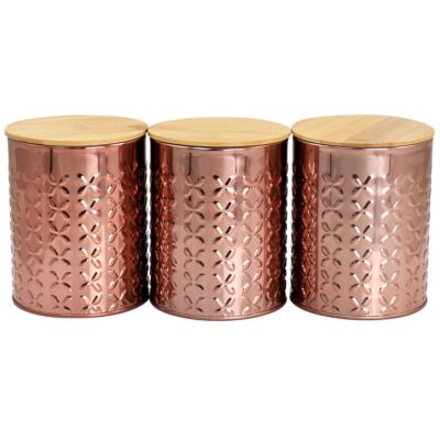 organization,  stainless steal storage kitchen new Canister set Copper 