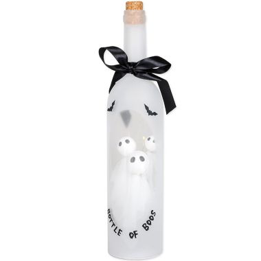 13.2 Inch Tall LED Bottle of Boos Wine Ghosts Inside Bottle Batteries Operated. View a larger version of this product image.