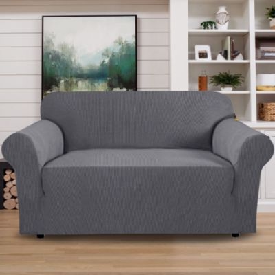 Soft Solid Micro Suede Sofa Loveseat or Armchair Cover Slipcover 9 Colors 