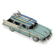 Cheungs Home Decorative Blue Stationwagon with Surf Board