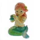 Alternate image 0 for Mermaid Holding Shell Bejeweled Enamel Jewelry Trinket Keepsake Box New 2.5 inch