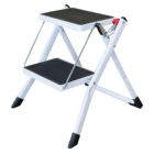 Alternate image 0 for Amerihome Mini Compact Foldaway Design 2-Step Utility Stool - White,Black
