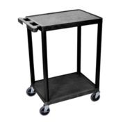 Luxor 2 Shelf Black Cart