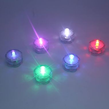 Discount Trends 12 Submersible LED Waterproof Tea Lights RGB for Decor. View a larger version of this product image.