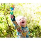 Alternate image 2 for Blue Panda 12 Pack Rainbow Flower Pinwheels for Yard and Garden Decorations (11.2 Inches)