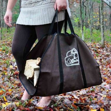 Northline Brown Firewood Carrier with Black Trim. View a larger version of this product image.