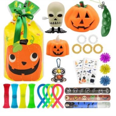 Link 26 Piece Halloween Fidget Sensory Toy Set With BONUS Gift Bag Perfect For Trick Or Treating. View a larger version of this product image.