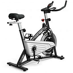 Costway 30Lbs Fixed Training Bicycle with Monitor for Gym and Home