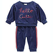 First Impressions Baby Girl&#39;s 2 Pc Hello Cutie Sweatshirt & Jogger Pants Set Blue Size 18MOS