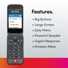 Alternate image 3 for Jitterbug Flip2 Cell Phone for Seniors - Graphite