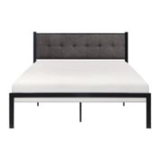 Lexicon Home Decorative Queen Metal Platform Bed - Black - 63 X82 X39.5