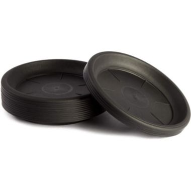 Juvale Plastic Plant Saucer Trays (6 in, Black, 15 Pack). View a larger version of this product image.
