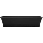 Bloem Dura Cotta Plastic Window Box Planter, Black, 30-Inch