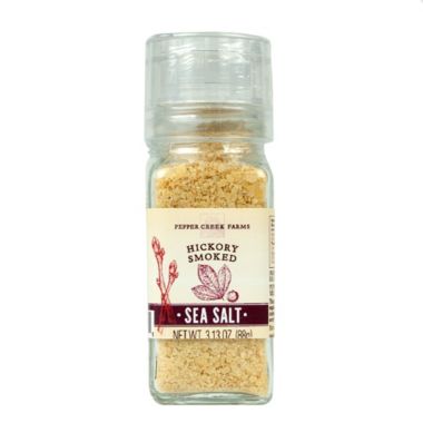 Pepper Creek Farms Hickory Smoked Salt Kosher Letter Certified Grinder 3.13oz. View a larger version of this product image.