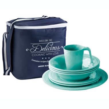 Marine Business Harmony 25 Piece Melamine Tableware Set and Basket(Service for 6). View a larger version of this product image.