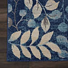 Alternate image 2 for Nourison Tranquil 2&#39; X 4&#39; Navy Area Rug Contemporary Botanical Vine and Bloom by Nourison