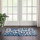 Alternate image 3 for Nourison Tranquil 2&#39; X 4&#39; Navy Area Rug Contemporary Botanical Vine and Bloom by Nourison