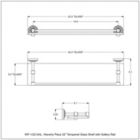Alternate image 1 for Allied Brass Waverly Place 22 Inch Tempered Glass Shelf with Gallery Rail