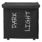 Alternate image 1 for mDesign Divided Laundry Hamper Basket with Lid, Fabric Handles