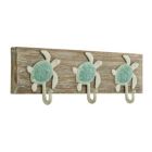 Alternate image 1 for Cheungs Coralia Decorative Wall Mounted Sea Turtle Coat Hanger - 3 Hooks