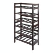Winsome Silvi 6-Tier Shelf Free Standing 30 Bottle Storage Wine Rack