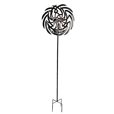 Details about   Garden Metal Wind Spinner Two Tone Steel Outdoor Yard Decor Stake Antique Copper 